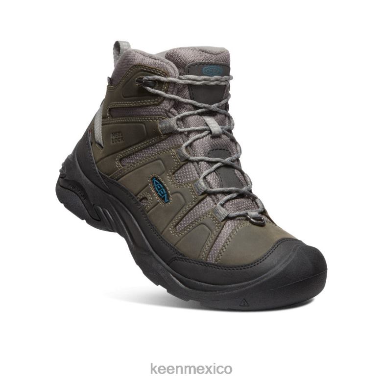 KEEN circadia polar medio hombres gris acero/azul legión calzado TXRFD368