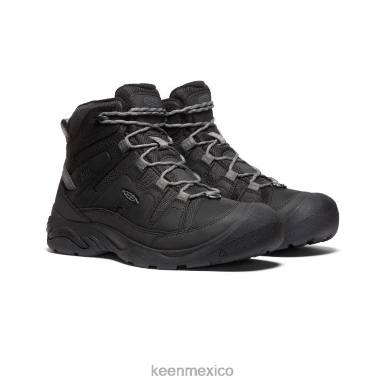 KEEN circadia polar medio hombres negro/gris acero calzado TXRFD369