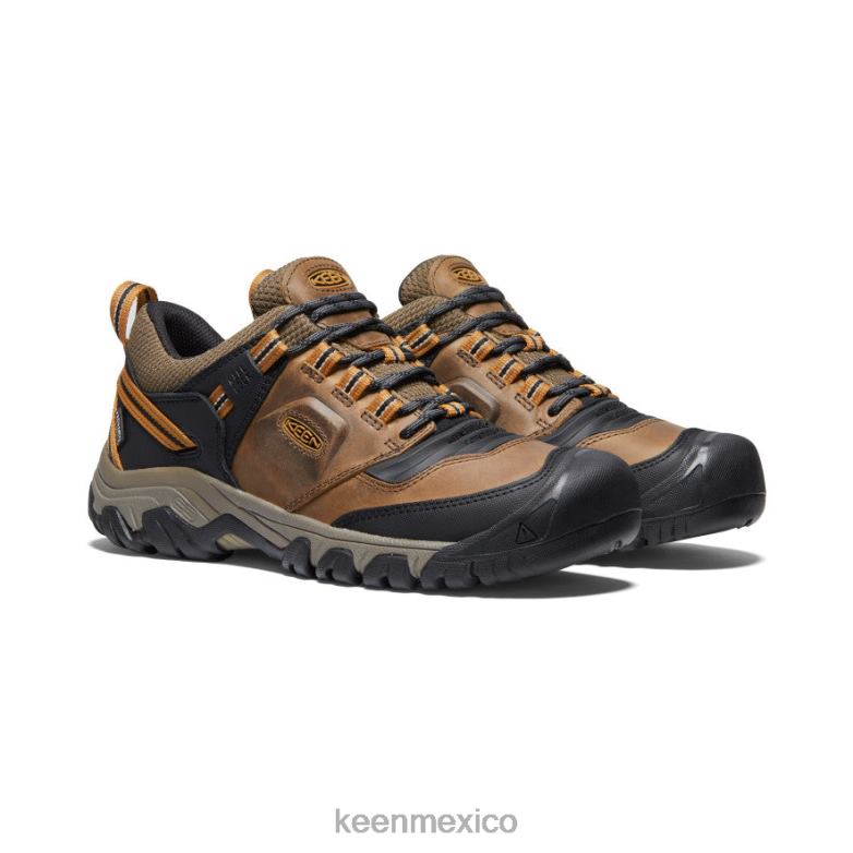 KEEN cresta flexible impermeable hombres bisonte/marrón dorado calzado TXRFD250