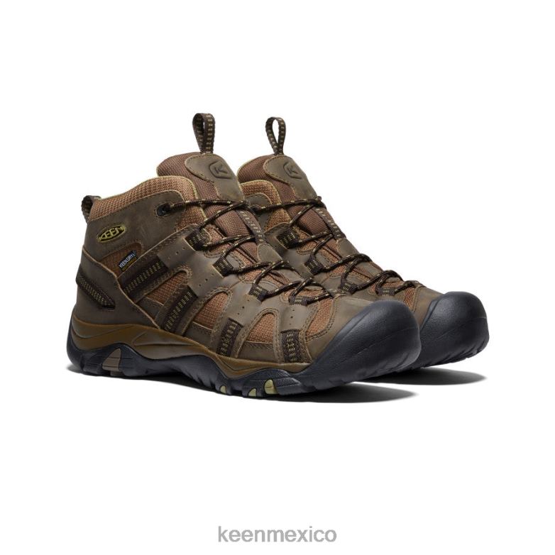KEEN siskiyou impermeable medio hombres oliva oscuro/verde oliva calzado TXRFD327