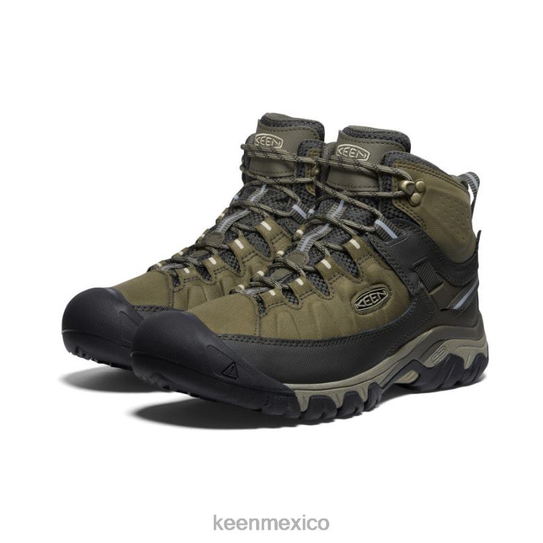 KEEN targhee exp impermeable medio hombres oliva oscuro/taupe plaza calzado TXRFD69