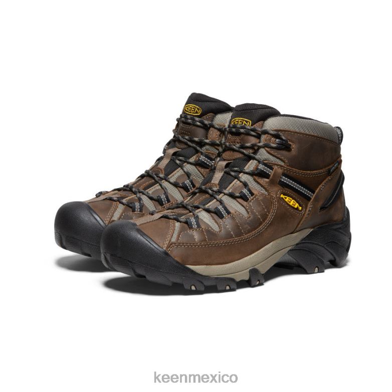 KEEN targhee ii impermeable medio ancho hombres shitake/atigrado calzado TXRFD248