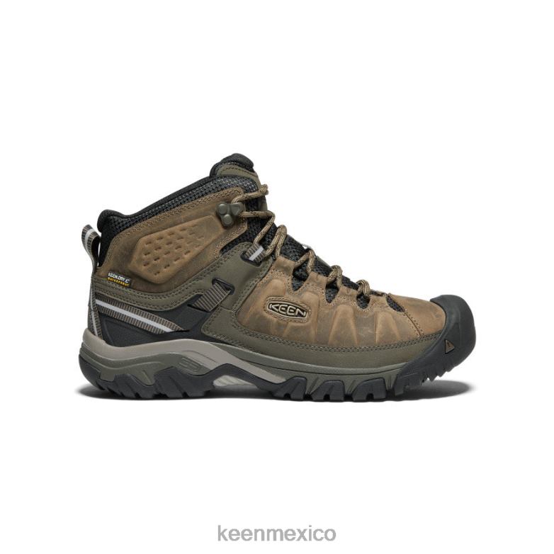 KEEN targhee iii impermeable medio hombres cuerda elástica/negro calzado TXRFD229