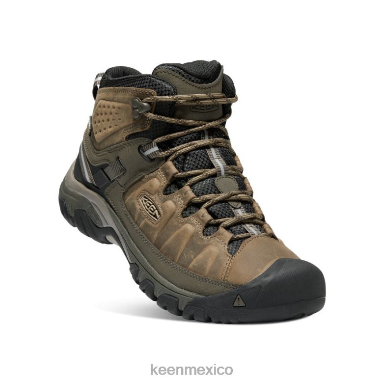 KEEN targhee iii impermeable medio hombres cuerda elástica/negro calzado TXRFD229