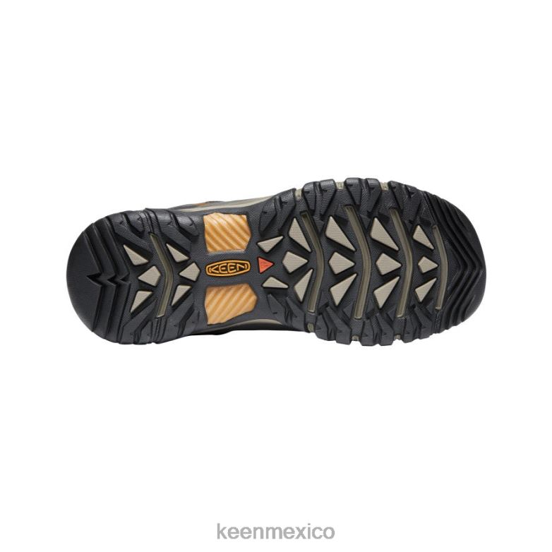 KEEN targhee iii impermeable medio hombres negro oliva/marrón dorado calzado TXRFD230