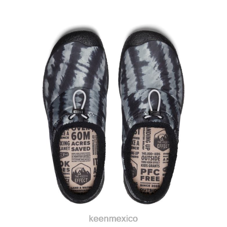 KEEN diapositiva howser iii hombres teñido anudado negro calzado TXRFD98