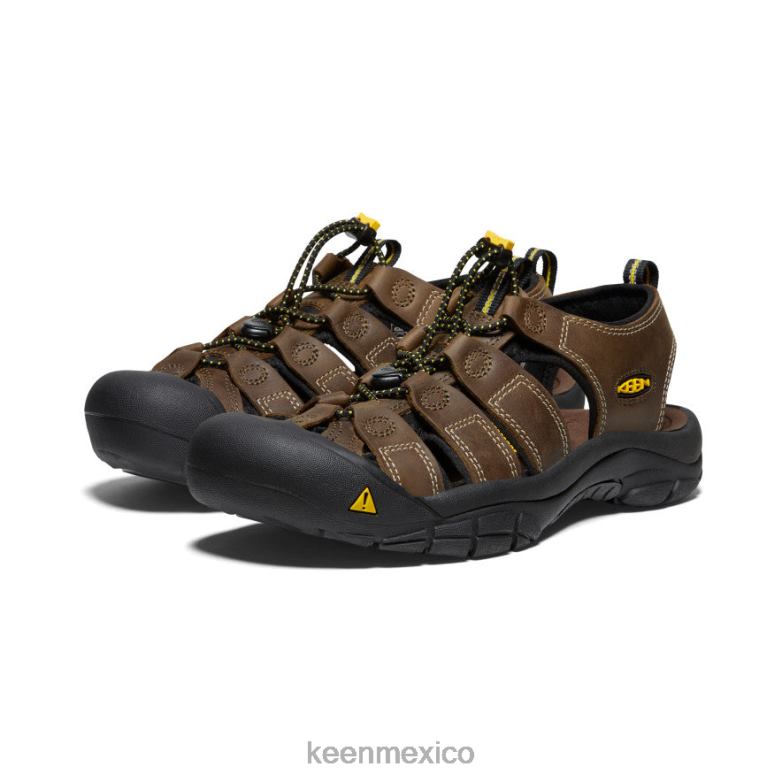 KEEN cuero newport hombres bisonte calzado TXRFD132