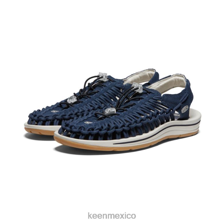 KEEN lienzo uneek hombres azul marino/abedul calzado TXRFD106