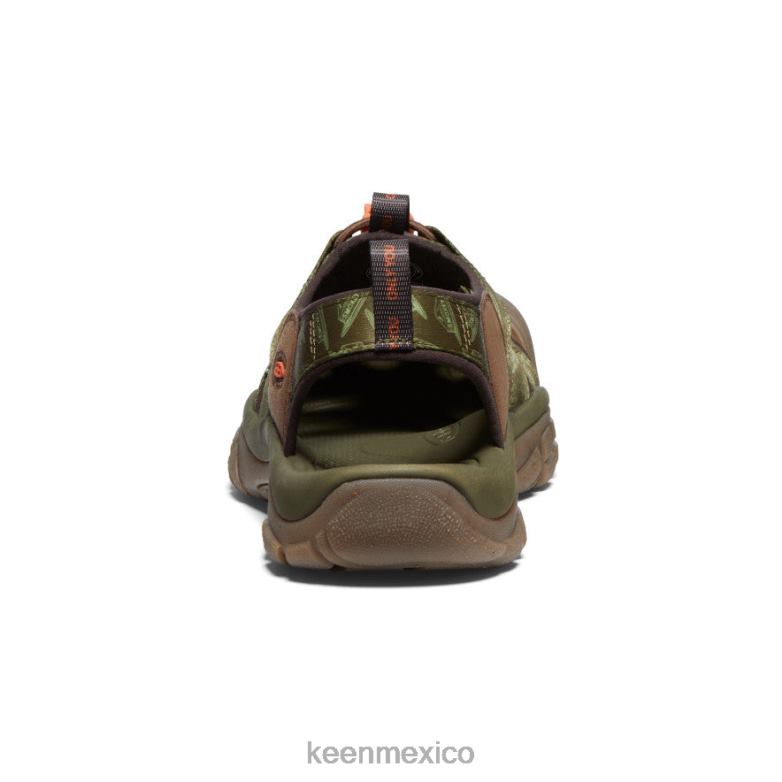 KEEN newport retro x oso ahumado hombres oso ahumado/oliva militar calzado TXRFD82