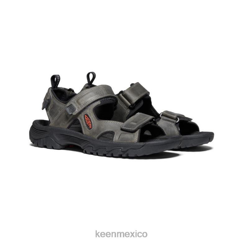 KEEN sandalia con puntera abierta targhee iii hombres gris negro calzado TXRFD259