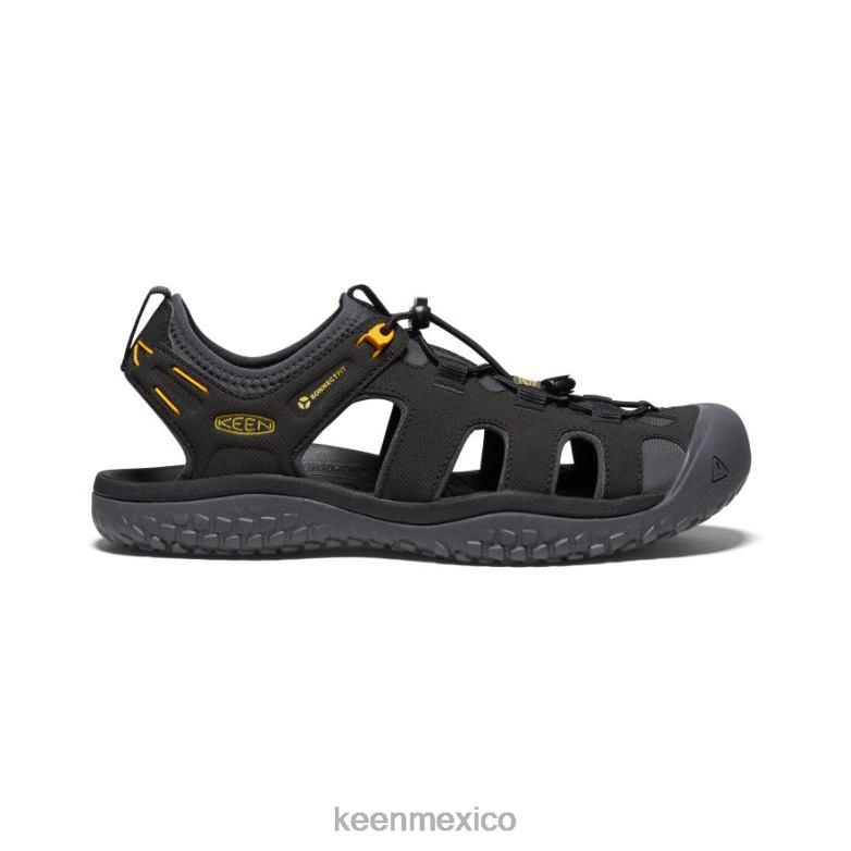 KEEN sandalia solr hombres oro negro calzado TXRFD342