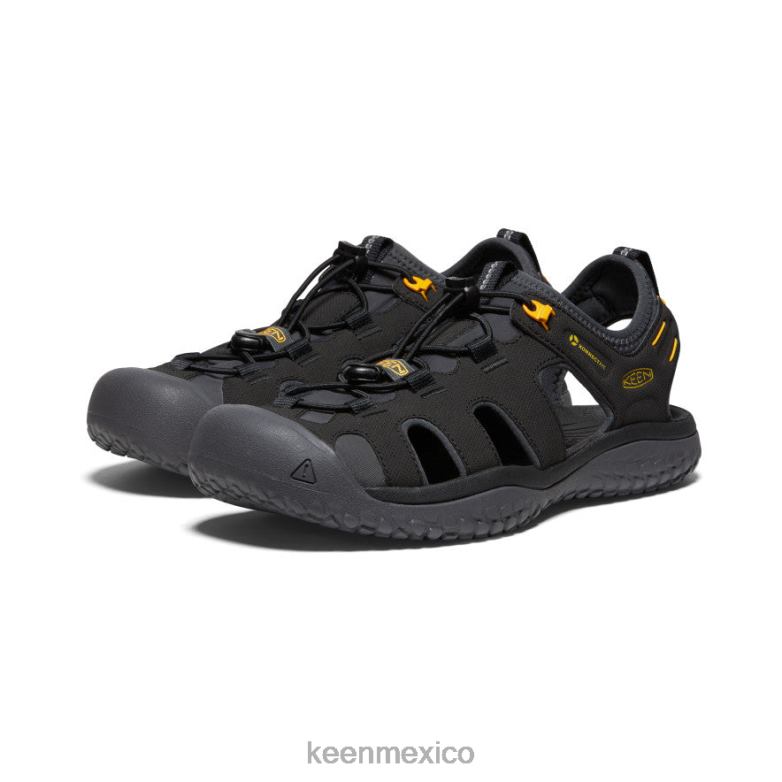 KEEN sandalia solr hombres oro negro calzado TXRFD342