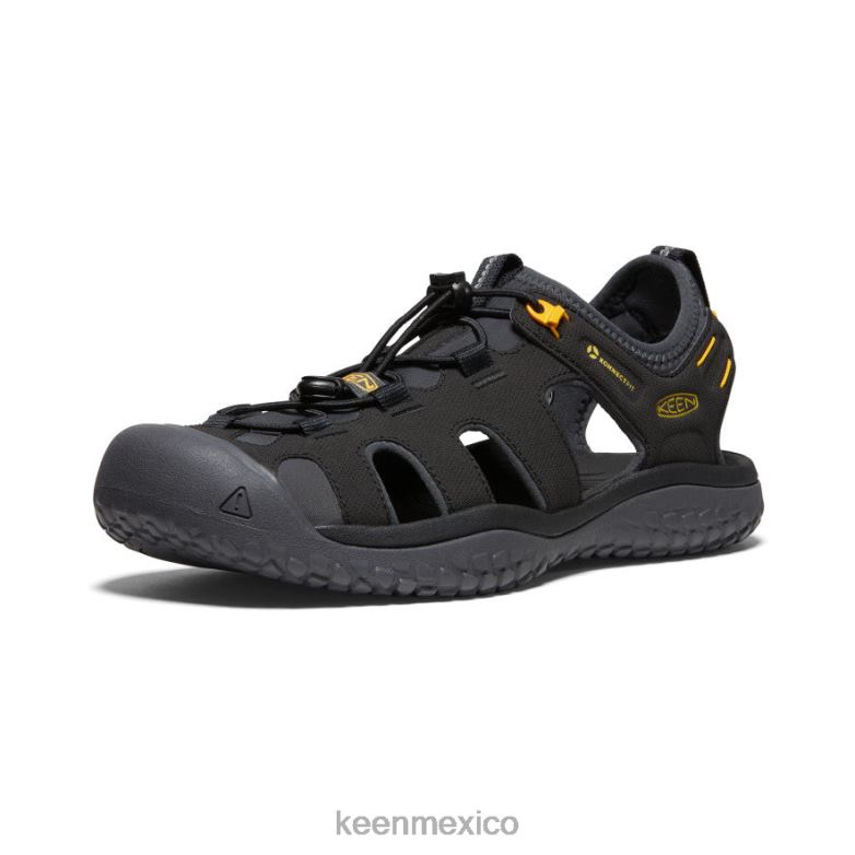 KEEN sandalia solr hombres oro negro calzado TXRFD342