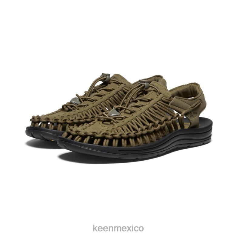 KEEN uneek hombres oliva oscuro/negro calzado TXRFD113