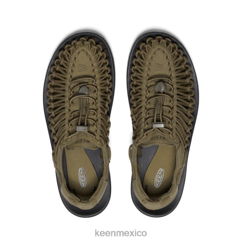 KEEN uneek hombres oliva oscuro/negro calzado TXRFD113