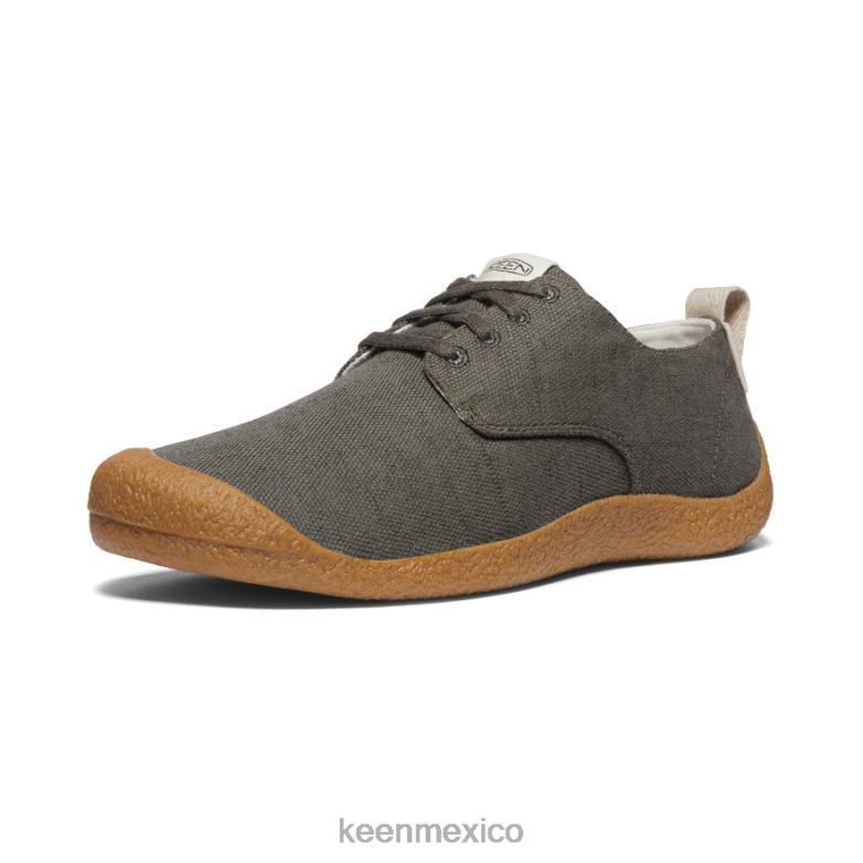 KEEN derbi de lona mosey hombres oliva negro calzado TXRFD28