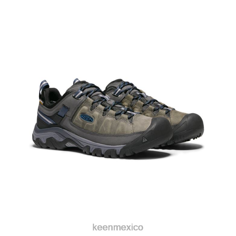 KEEN targhee iii impermeable hombres gris acero/azul capitán calzado TXRFD150