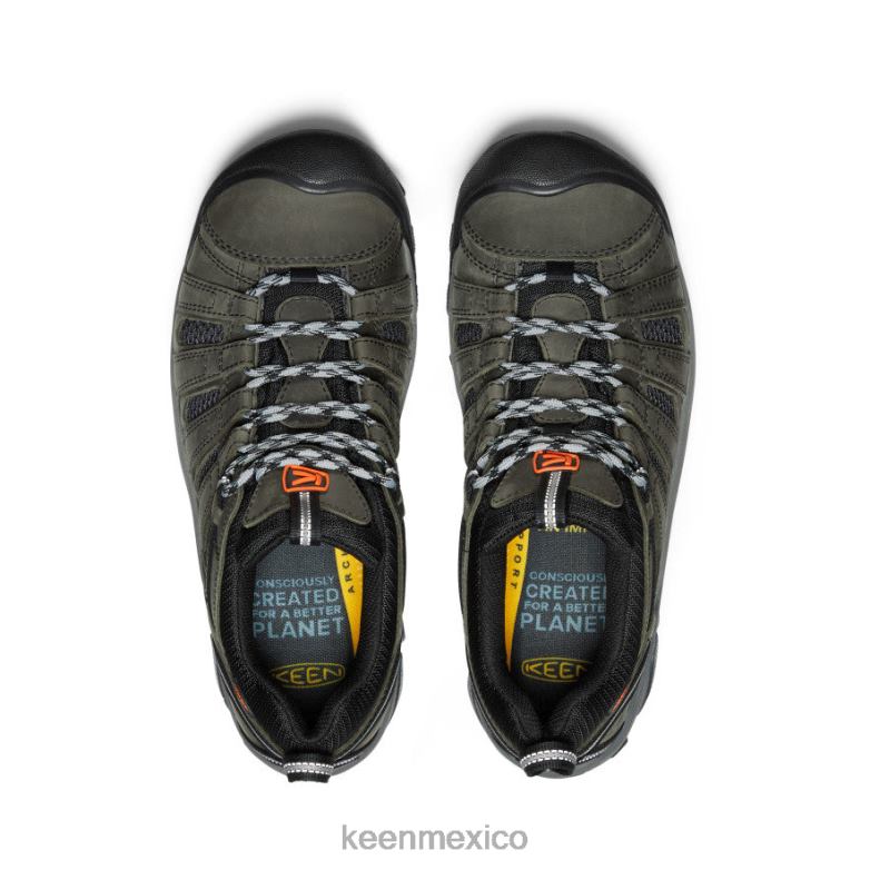 KEEN viajero hombres gris acero/ibis escarlata calzado TXRFD64