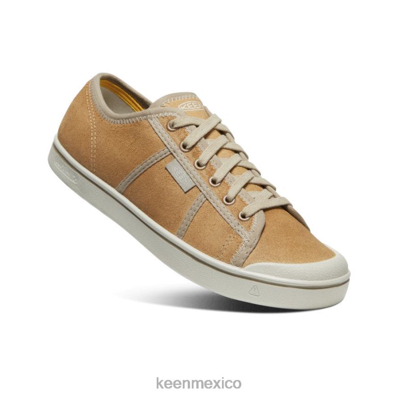 KEEN zapatillas eldon de cuero cosecha hombres beige/abedul plateado calzado TXRFD285
