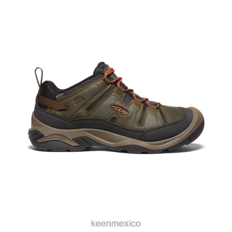 KEEN zapato impermeable circadia hombres oliva negra/arcilla de alfarero calzado TXRFD102