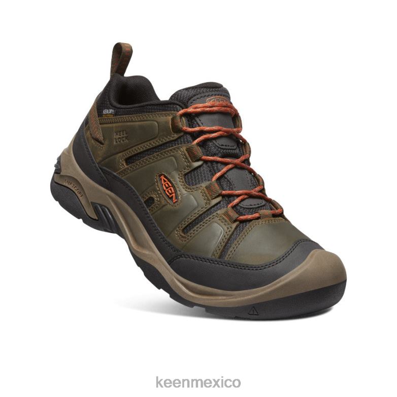 KEEN zapato impermeable circadia hombres oliva negra/arcilla de alfarero calzado TXRFD102