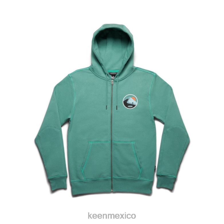 KEEN caminata más sudadera con capucha hombres abeto azul ropa TXRFD341