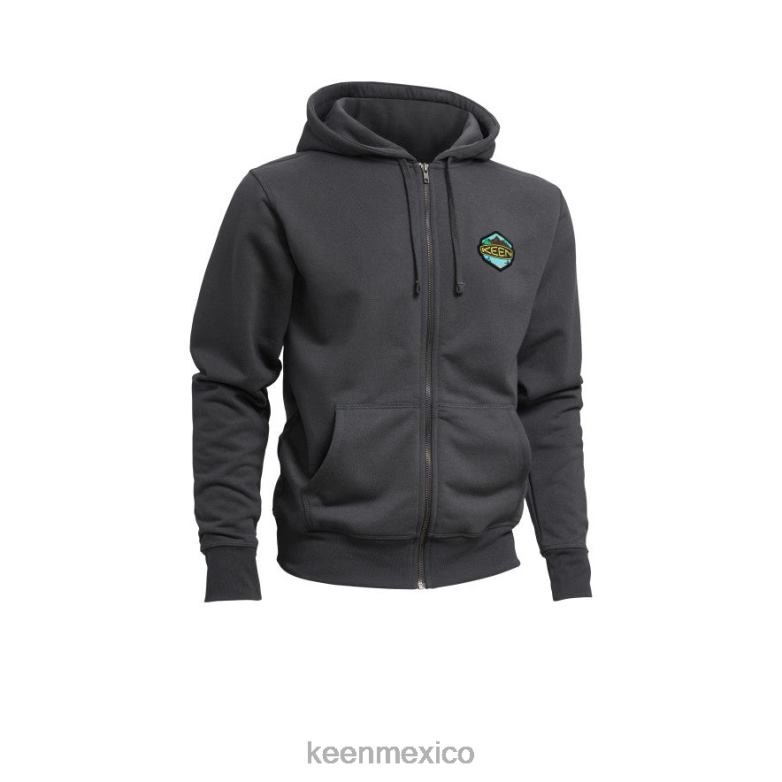 KEEN sudadera con capucha con insignia hombres negro ropa TXRFD350