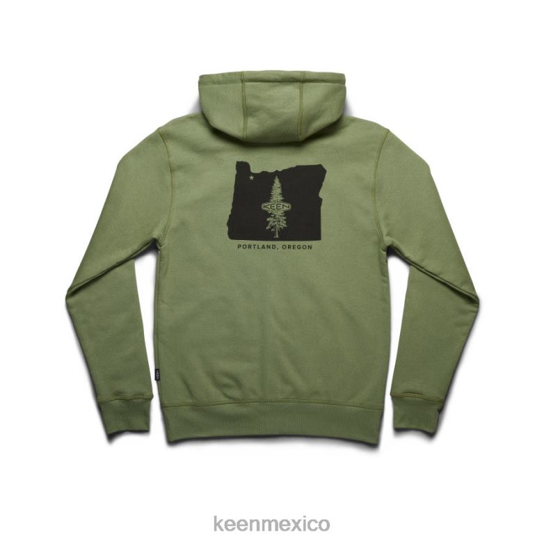 KEEN sudadera con capucha hombres olivino ropa TXRFD340