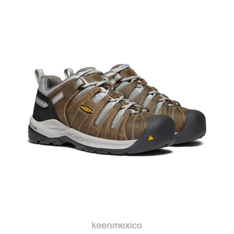 KEEN pedernal ii (punta de acero) mujer marrón cascada/spray surf calzado TXRFD635