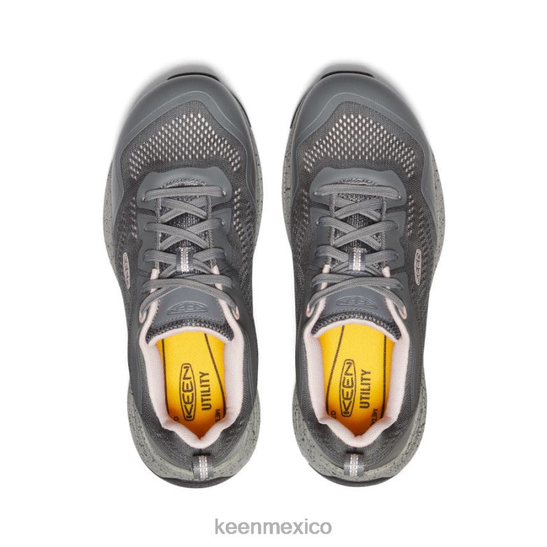 KEEN sparta 2 (puntera de aluminio) mujer Látigo gris acero/melocotón calzado TXRFD460