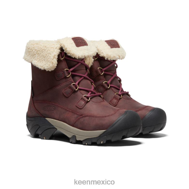 KEEN bota corta impermeable betty mujer burdeos/atigrado calzado TXRFD680