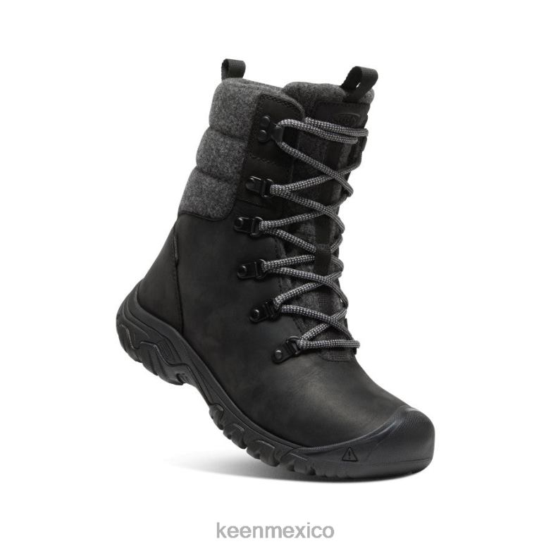 KEEN bota impermeable greta mujer lana negra/negra calzado TXRFD691