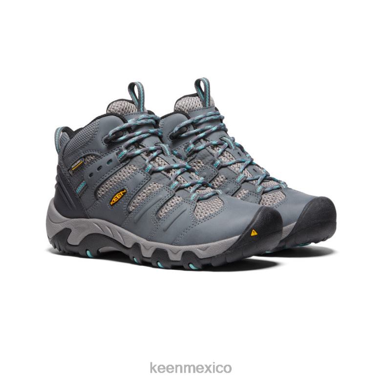 KEEN bota impermeable koven mujer gris acero/wasabi calzado TXRFD597