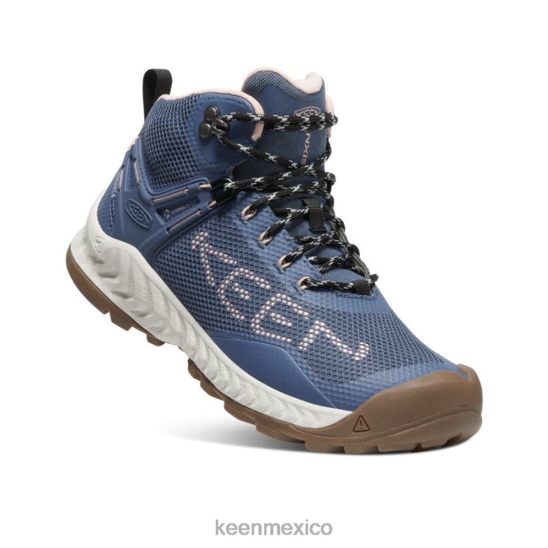 KEEN bota impermeable nxis evo mujer índigo vintage/gris puerto calzado TXRFD469