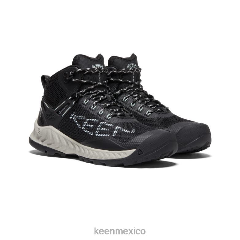 KEEN bota impermeable nxis evo mujer vidrio negro/azul calzado TXRFD467