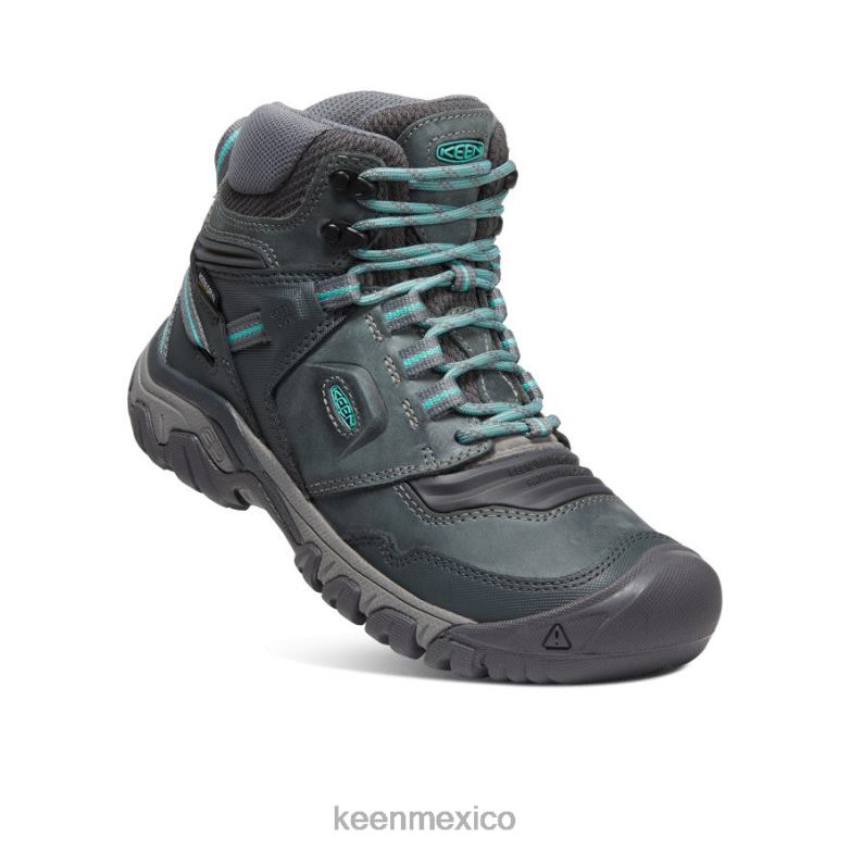 KEEN bota impermeable ridge flex mujer gris acero/porcelana calzado TXRFD574