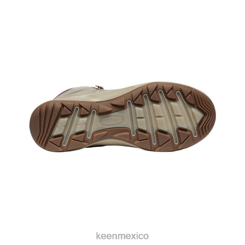 KEEN bota impermeable terradora flex mujer plaza topo/vino Windsor calzado TXRFD583