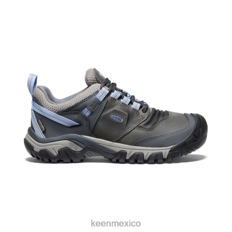 KEEN cresta flexible impermeable mujer gris acero/hortensia calzado TXRFD648