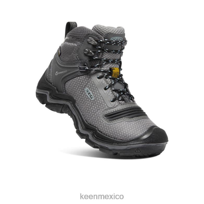 KEEN durand evo impermeable medio mujer gris acero/azul nube calzado TXRFD600