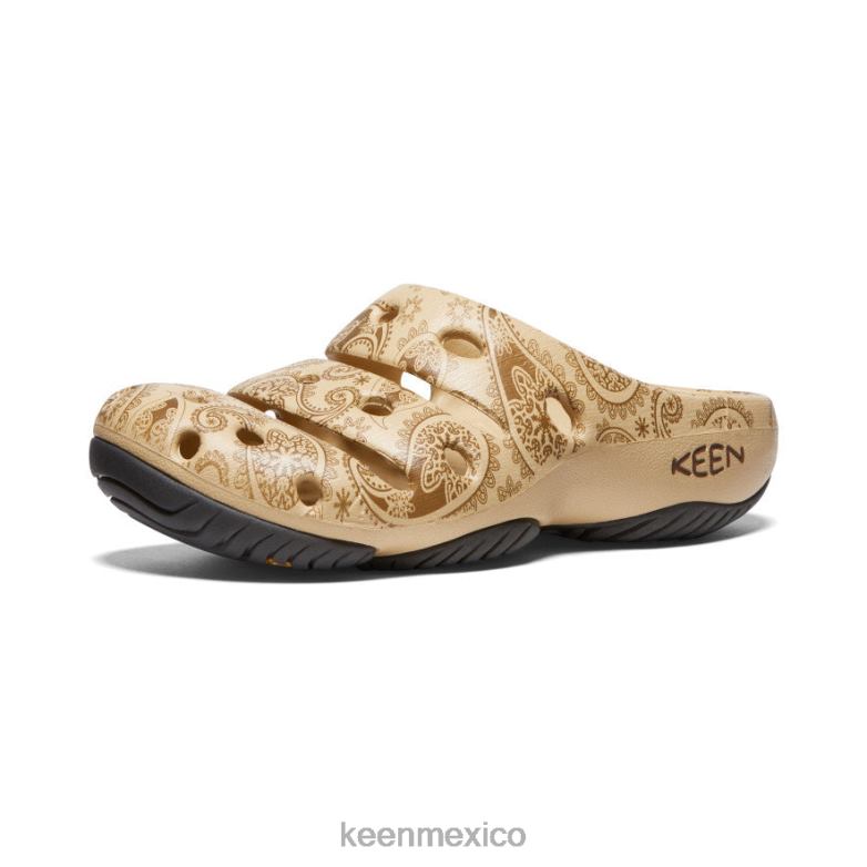 KEEN artes yogui mujer café con leche paisley calzado TXRFD681