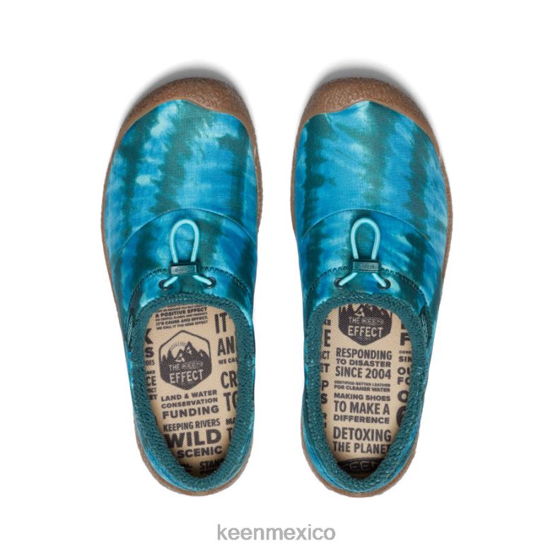 KEEN diapositiva howser iii mujer teñido anudado de musgo marino calzado TXRFD483