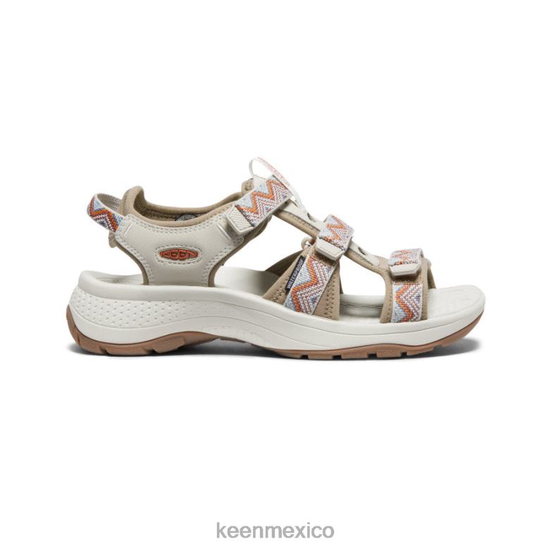 KEEN astoria west con puntera abierta mujer chevron/lobo de madera calzado TXRFD533