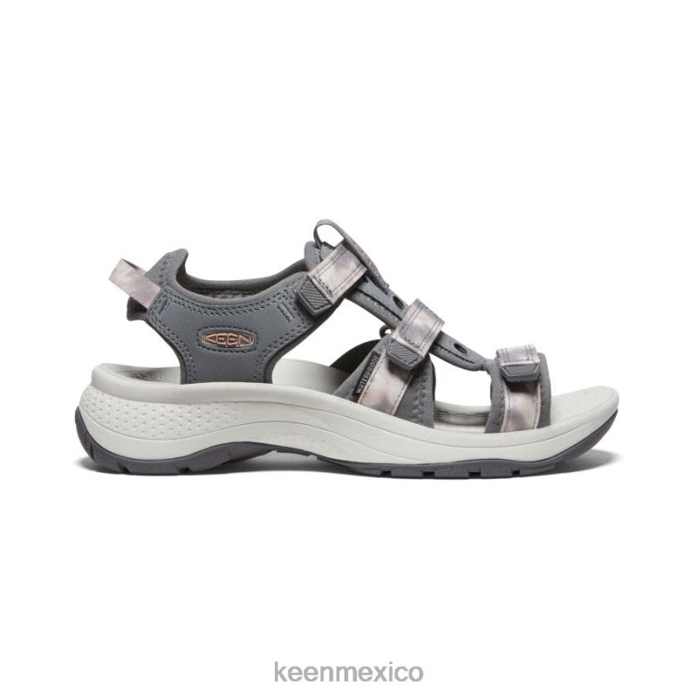 KEEN astoria west con puntera abierta mujer leonado/teñido anudado calzado TXRFD535