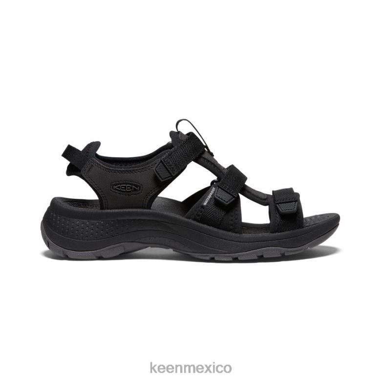 KEEN astoria west con puntera abierta mujer negro calzado TXRFD532