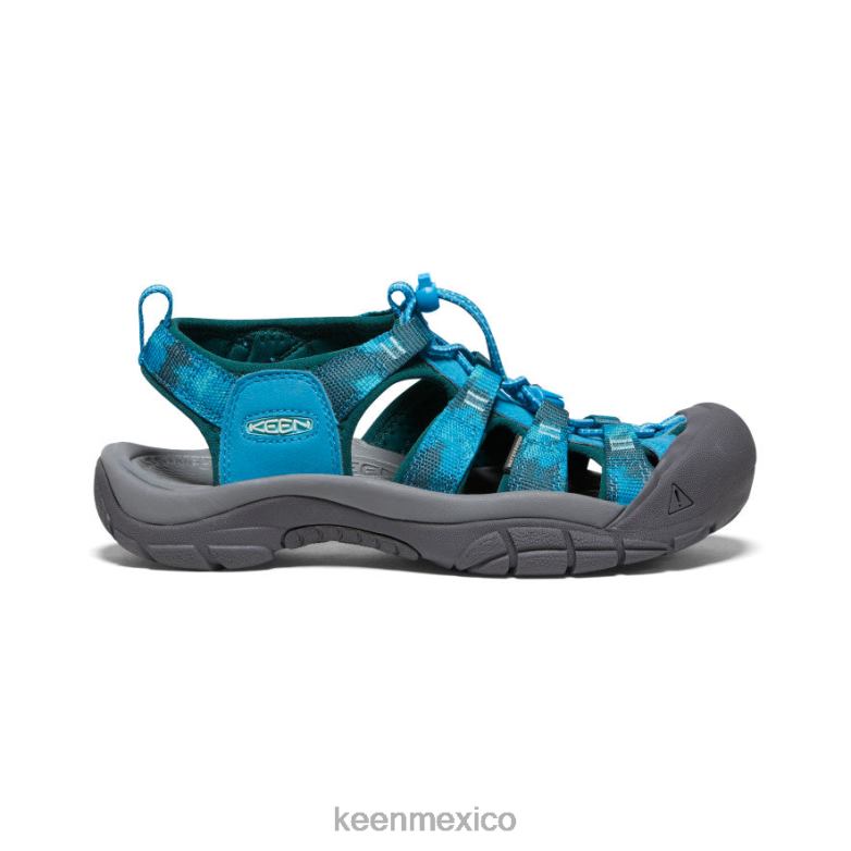KEEN newport h2 mujer azul fiordo/teñido anudado calzado TXRFD409