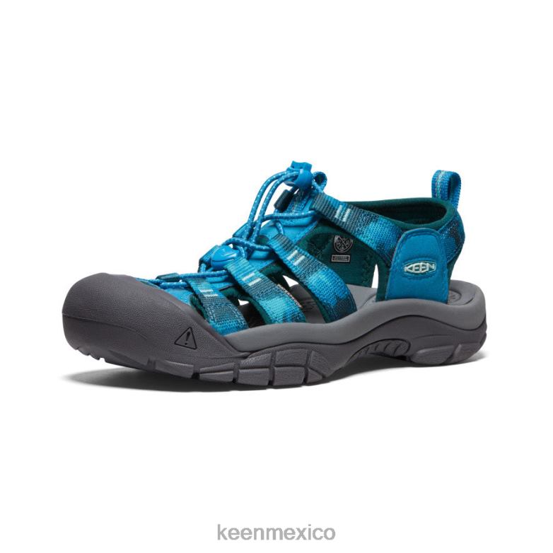 KEEN newport h2 mujer azul fiordo/teñido anudado calzado TXRFD409