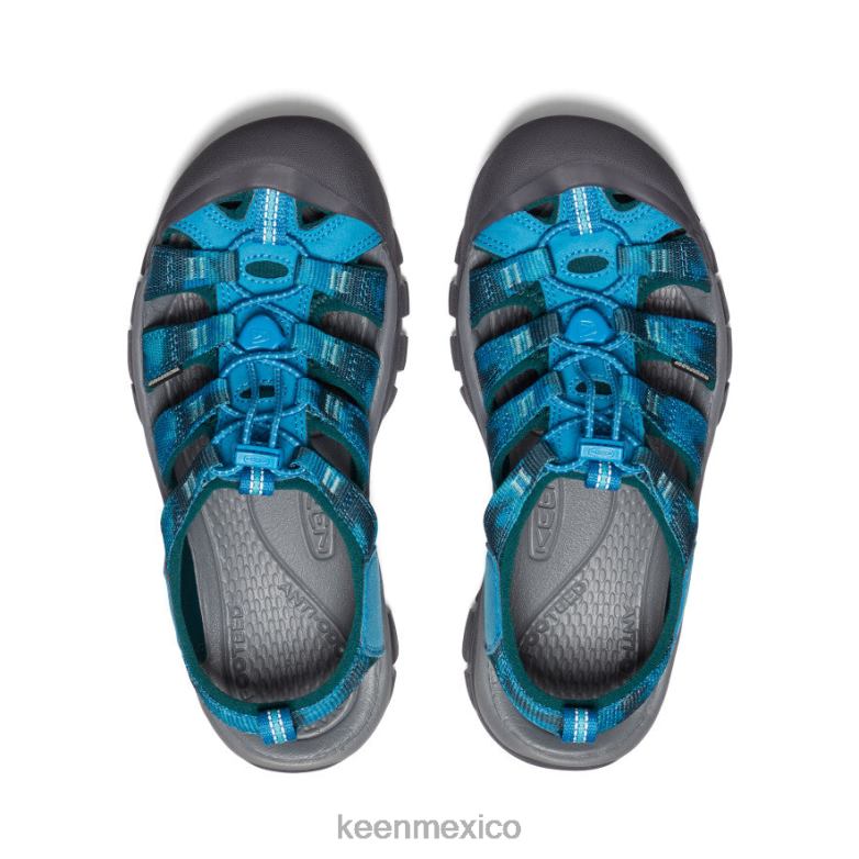 KEEN newport h2 mujer azul fiordo/teñido anudado calzado TXRFD409