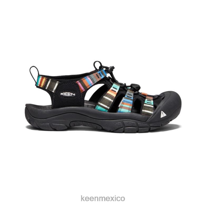 KEEN newport h2 mujer raya negra calzado TXRFD407