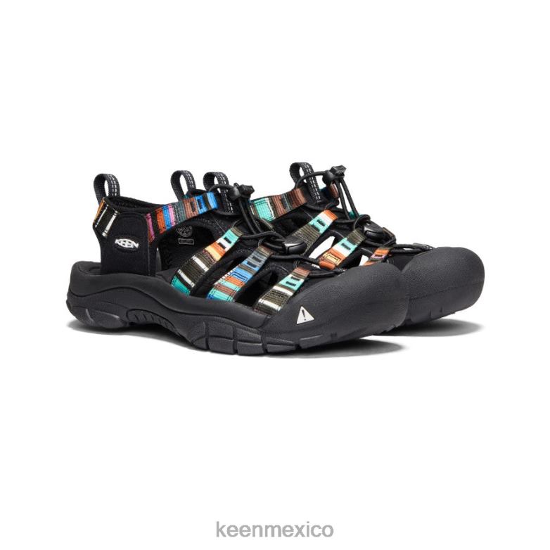 KEEN newport h2 mujer raya negra calzado TXRFD407