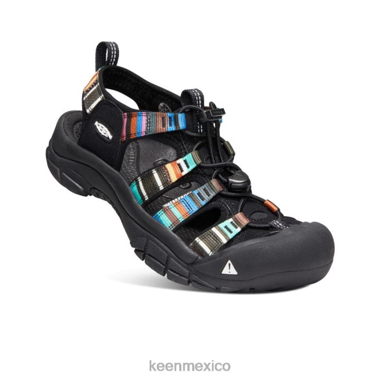 KEEN newport h2 mujer raya negra calzado TXRFD407